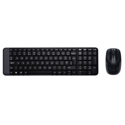 Logitech Wireless Combo MK220 keyboard Mouse included RF Wireless QWERTY English Black