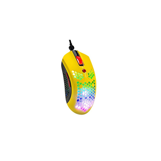 Wired Lightweight Gaming Mouse 65G, 26 RGB Backlit USB Gaming Mice & 7 Buttons Programmable Driver, PAW3325 12000DPI, with Ergonomic Ultralight