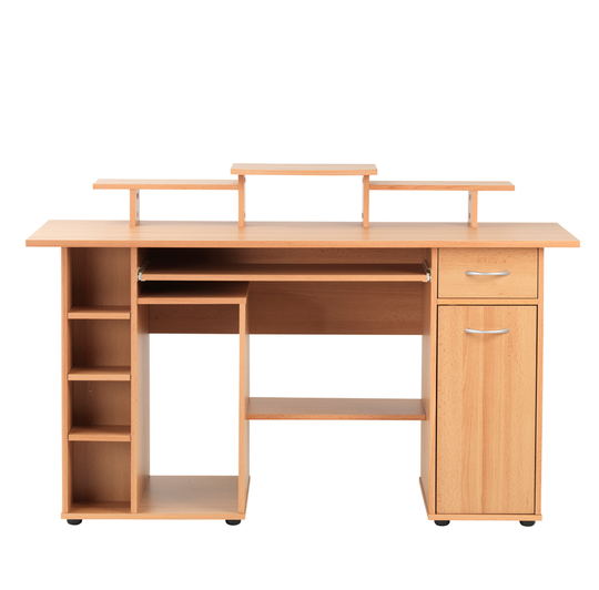 Alphason San Diego Home Office Desk - Beech