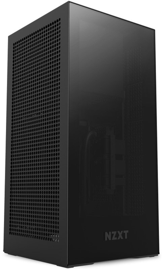 NZXT H1 V.2 Mini-ITX Windowed PC Gaming Case with 750W PSU & 140mm AIO Watercooler, Black