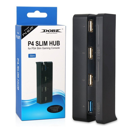 4 Port USB Hub for PS4 Slim Console