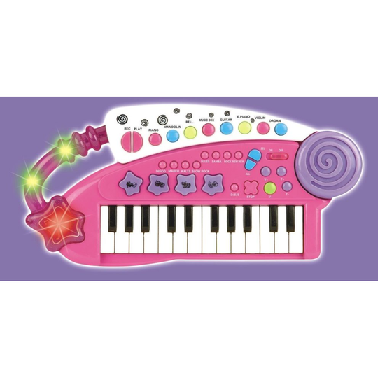 Vinsani Carry Along Keyboard Children Kids Musical Instrument Toy (Pink)