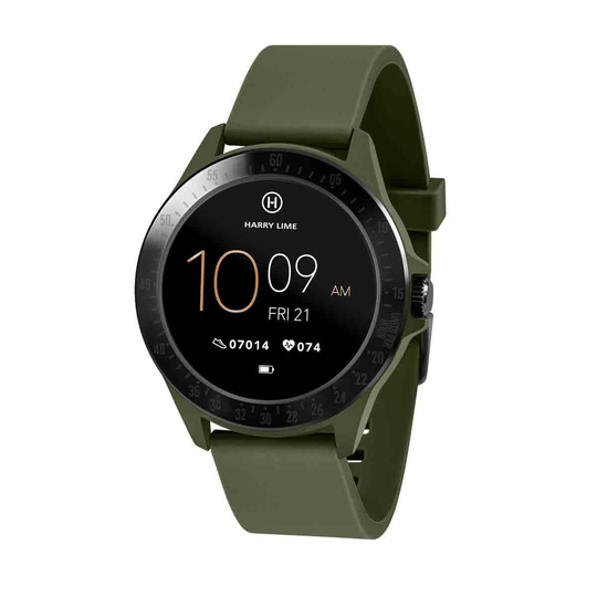 Harry Lime Fashion Smart Watch In Khaki With Black Bezel Ha07-2014