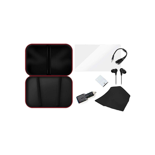 7-in-1 Travel Kit Bag for Nintendo Switch Console with Case, Car Charger