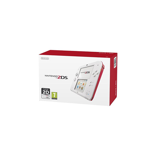 Nintendo Handheld Console 2DS - White/Red (New)