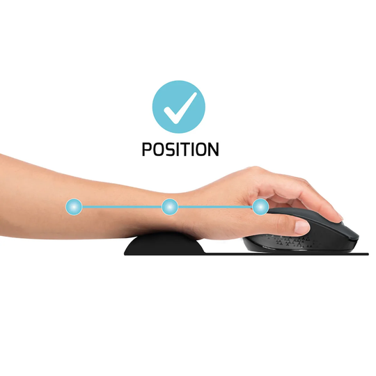 Port Mousepad Ergonomic Gel Black