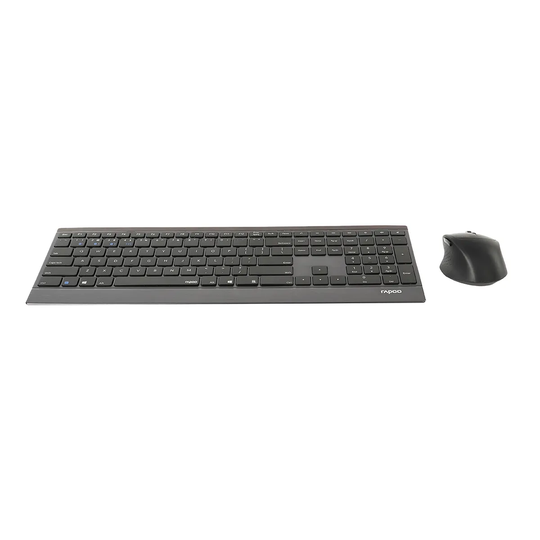 Rapoo 9500M Multi-mode Wireless Ultra-slim Alloy Combo Set in Black