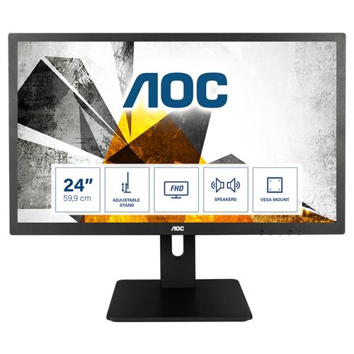 AOC 75 Series E2475PWJ computer monitor 61 cm (24") 1920 x 1080 pixels Full HD LCD Black