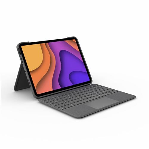 Logitech Folio Touch for iPad Air (4th generation) Grey Smart Connector QWERTY UK International