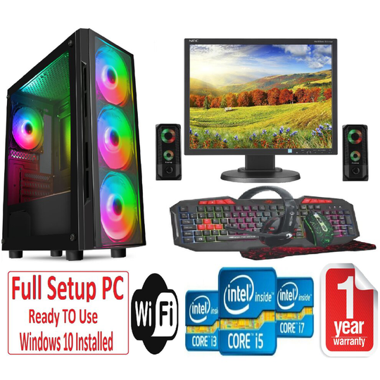 Fast Gaming PC Bundle+Speakers - i3 8GB RAM 500GB GT710 2GB FLASH