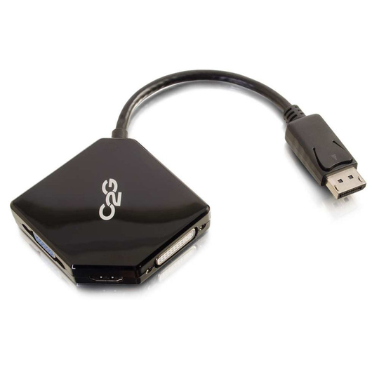 C2G Mini DisplayPort to HDMI, VGA, or DVI Adapter Converter - Black
