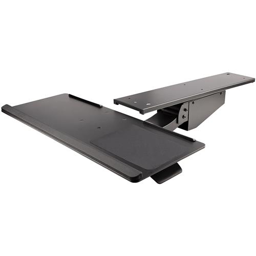 StarTech.com Under Desk Keyboard Tray - Full Motion & Height Adjustable Keyboard and Mouse Tray 10"x26" Platform - Ergonomic Desk Mount Computer Keyboard Tray with Mouse Pad & Wrist Rest