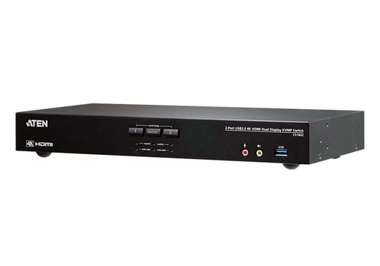 Aten CS1842 - 2-Port USB 3.0 4K HDMI Dual Display KVMP Switch