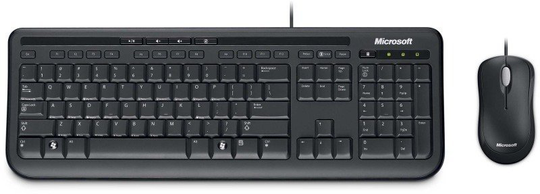 Microsoft Wired Desktop 600 USB Keyboard and Optical Mouse