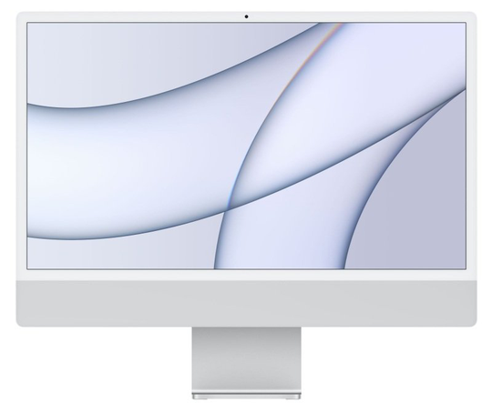 Apple iMac 4.5K 24" Retina M1 8 Core Cpu 8GB Ram 512GB Ssd 8 Core Gpu (2021) - Silver - MGPD3B/A