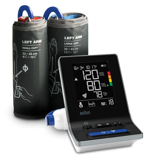 Braun BUA6150CMEME ExactFit 3 Upper Arm Blood Pressure Monitor with 2 Cuff Sizes - Black