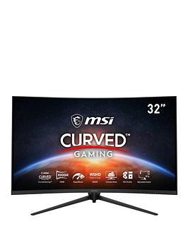 Msi Optix G321Cqp 32 Inch, Quad Hd, 165Hz, 1Ms, Amd Freesync Premium, 1000R Curved Gaming Monitor