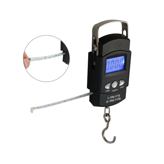 50kg LCD Digital Portable Electronic Hook Scale Hanging Luggage Weight Weighing