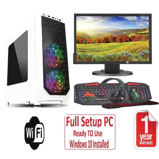 Fast Gaming PC Bundle-Intel Core i5 16GB RAM 1TB GT710 2GB 22'' Monitor