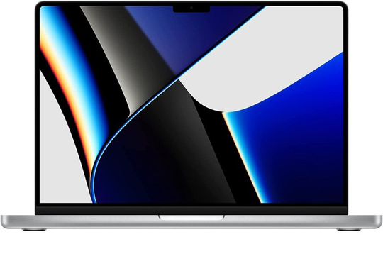 Apple MacBook Pro, M1 Pro Chip, 16GB RAM, 512GB SSD, 14.2" Liquid Retina XDR 3024x1964, M1 Pro 14-core GPU, Mac OS - Silver (2021) - MKGR3B/A