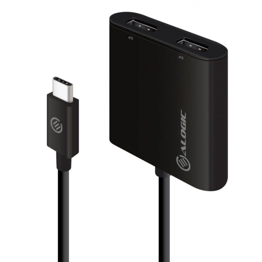Alogic USB-C to Dual DisplayPort Adapter - 4K - 30 Hz