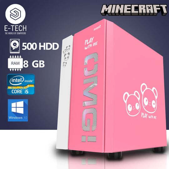 Gaming PC Computer Intel Quad Core i5 8GB 500GB HDD Window10 Antivirus