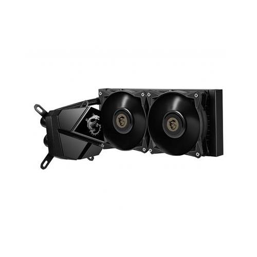 MSI MAG CORELIQUID P240 Liquid CPU Cooler '240mm Radiator 2x 120mm PWM Fan Compatible with Intel and AMD Platforms Latest LGA 1700 ready'