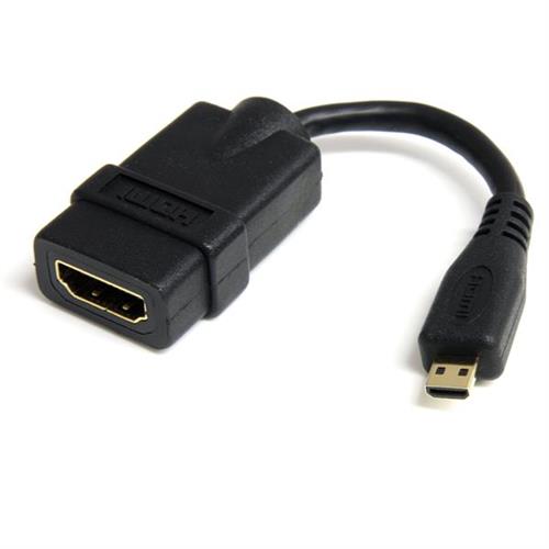 StarTech.com Micro HDMI to HDMI Adapter - 4K 30Hz Video - Durable High Speed Micro HDMI Type-D to HDMI 1.4 Converter/Cable Adapter Dongle - Ultra HD HDMI Monitors TVs & Displays - M/F