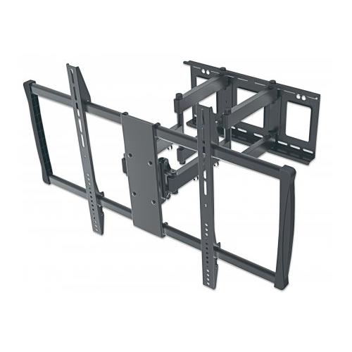 Manhattan TV & Monitor Mount Wall Full Motion 1 screen Screen Sizes: 60-100" Black VESA 200x200 to 900x600mm Max 80kg LFD Tilt & Swivel with 3 Pivots Lifetime Warranty