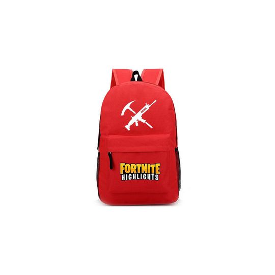 (Red) Backpack Fortnite Battle Game Bastion Travel Bag