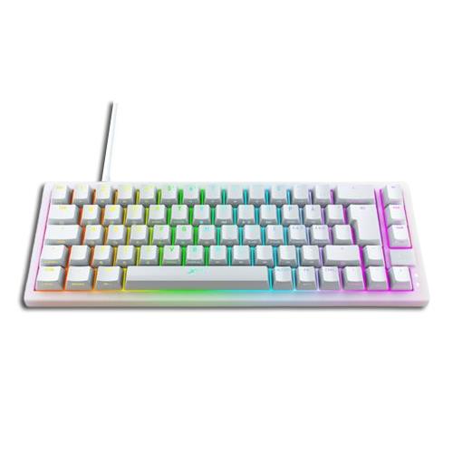 Xtrfy K5 Compact Transparent White RGB 65% Mechanical Gaming Keyboard Kailh Red Switches Per-key RGB Lighting Hot-Swap Switches Sound-Dampening