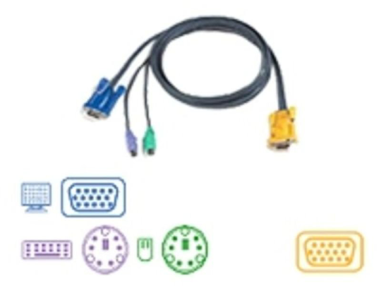 ATEN 2L-5202P Keyboard / video / mouse (KVM) cable 1.8m
