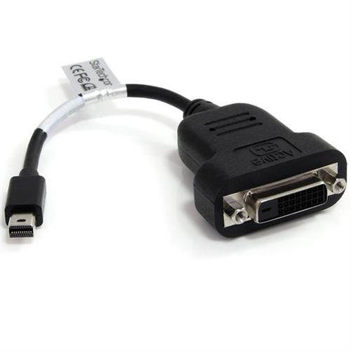 StarTech.com Mini DisplayPort to DVI Adapter - Active Mini DisplayPort to DVI-D Adapter Converter - 1080p Video - mDP or Thunderbolt 1/2 Mac/PC to DVI Monitor Dongle mDP to DVI Single-Link
