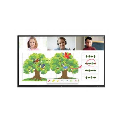 75"Black Interactive Display UHD 390 cd/m2 16/7 Operation