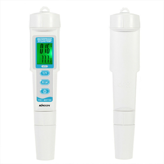 3 in 1 Digitale LCD EC / PH / Temp Acqua Qualita Meter Tester Stick Monitor