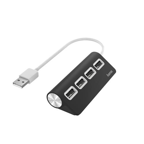 Hama 00200119 interface hub USB 2.0 480 Mbit/s Black