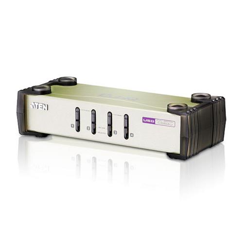 ATEN 4-Port USB - PS/2 VGA KVM Switch (KVM Cables included)
