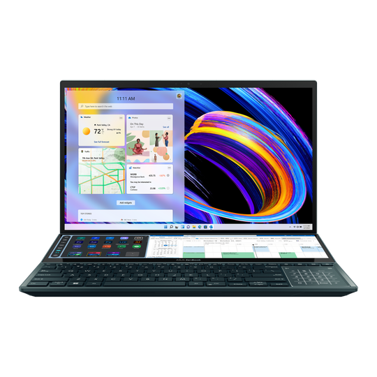 ASUS Zenbook Pro Duo 15 Intel Core i9-11900H 32GB 1TB SSD GeForce RTX 3060 15.6 Inch Windows 11 Pro Laptop