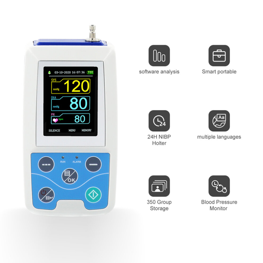 ABPM50 Ambulatory Blood Pressure Monitor 24 HRS CE FDA SW download CODE