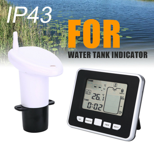 Ultrasonic Sonic Water Tank Level Meter Sensor Monitor LCD Gauge