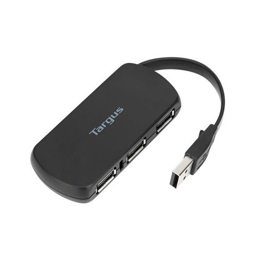Targus ACH114EU interface hub USB 2.0 480 Mbit/s Black