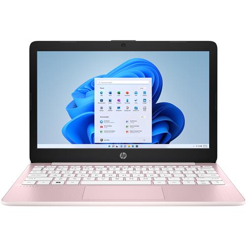HP Stream 11-ak0025na N4120 Notebook 29.5 cm (11.6") HD Intel Celeron 4 GB DDR4-SDRAM 64 GB eMMC Wi-Fi 5 (802.11ac) Windows 11 Home in S mode Pink