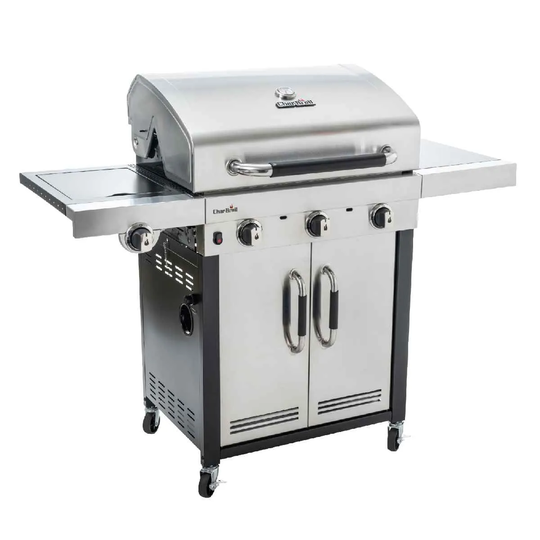Char-Broil Advantage 345S 3 Burner Gas BBQ Grill - Stainless Steel