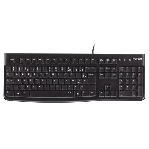 Logitech K120 for Business keyboard USB AZERTY French Black