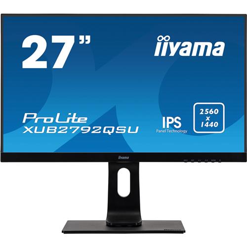 iiyama ProLite XUB2792QSU-B1 LED display 68.6 cm (27") 2560 x 1440 pixels Quad HD Black
