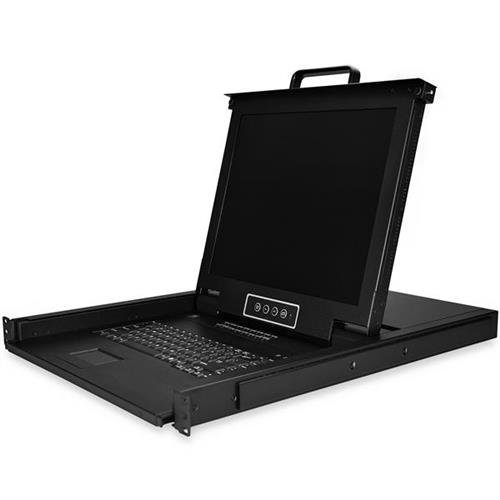 StarTech.com 16 Port Rackmount KVM Console w/ 6ft Cables - Integrated KVM Switch w/ 17" LCD Monitor - Fully Featured 1U LCD KVM Drawer- OSD KVM - Durable 50000 MTBF - USB + VGA Support