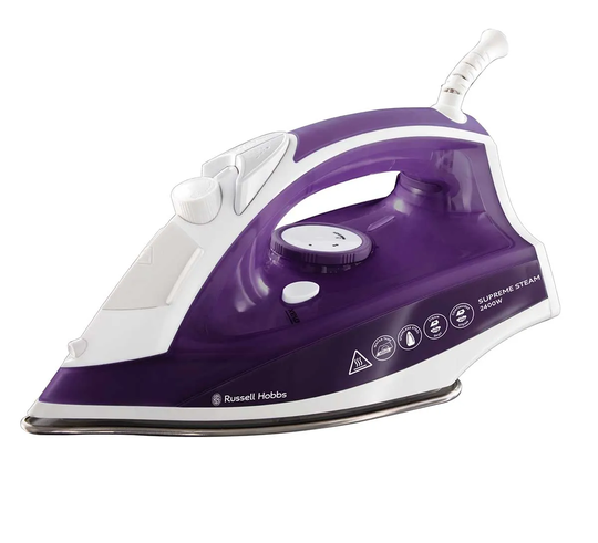 Russell Hobbs 23060 2400W Supreme Steam Iron - Purple and White
