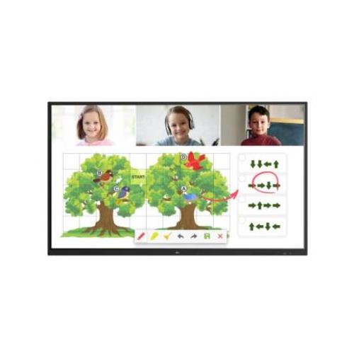 65"Black Interactive Display UHD 390 cd/m2 16/7 Operation