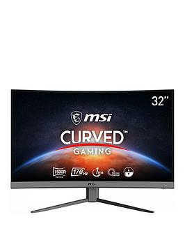 Msi G32C4 E2 Curved Gaming Monitor - 32In Full Hd, 170Hz, 1Ms, Amd Freesync Premium, 15000R