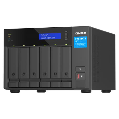 QNAP TVS-H674 NAS Tower Ethernet LAN Black i5-12400